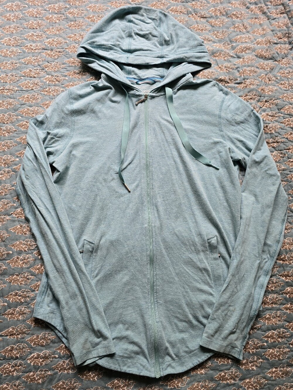 Coolibar Organic Cotton Bamboo Lumaleo Zip-Up Hoodie Women's Size XS (0-2)